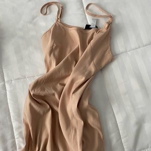 NUDE PINK SLIP DRESS